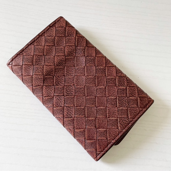 Bottega Veneta brown intrecciato leather key wallet - Picture 3 of 11